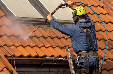 Démoussage et hydrofuge de toiture à Mérobert